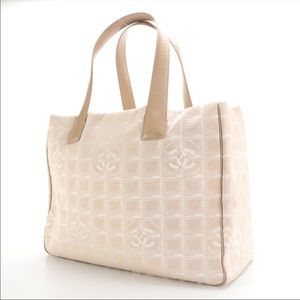 Chanel Travel Line MM Jacquard Tote